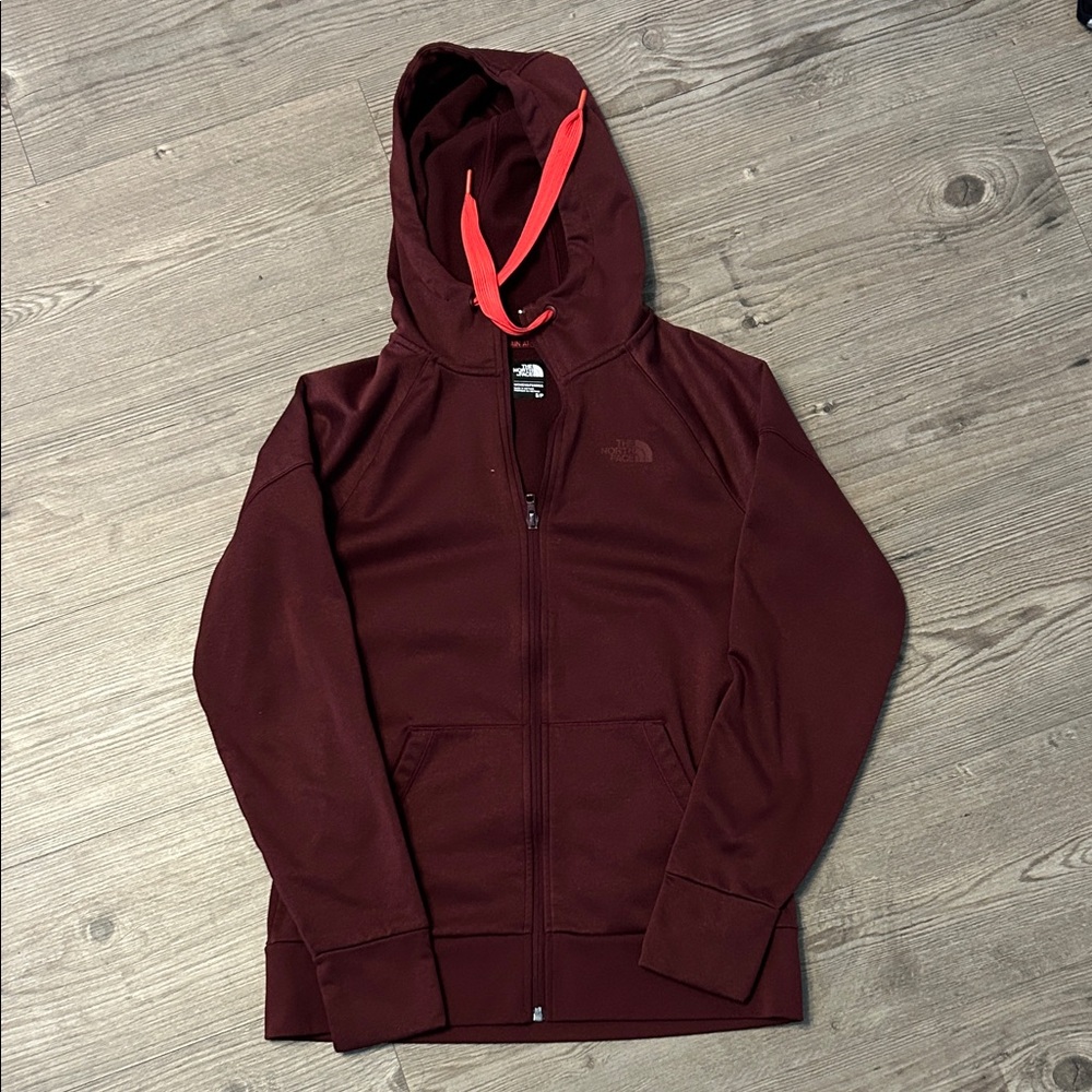 The North Face Maroon Zip-Up jacket